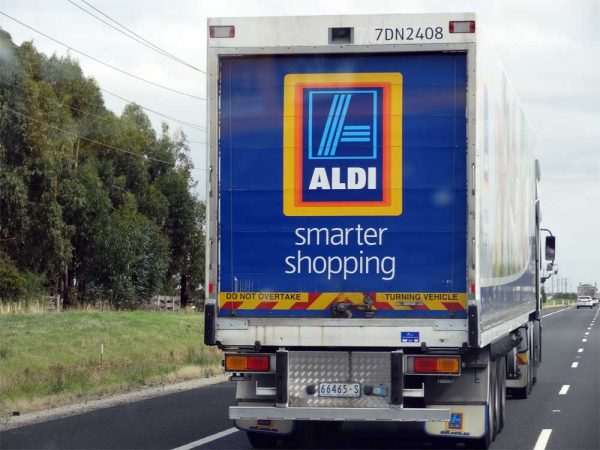 Aldi Truck in Australien.