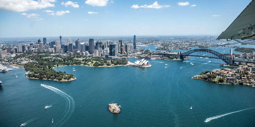 Luftaufnahme von Sydney in New South Wales
