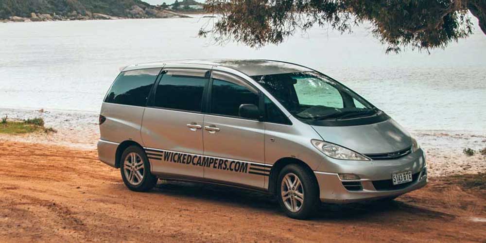 Ein PKW-Camper in Australien