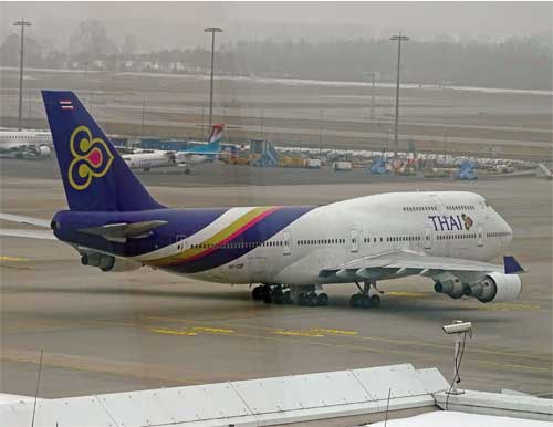 Thai Airways auf dem Flughafen München